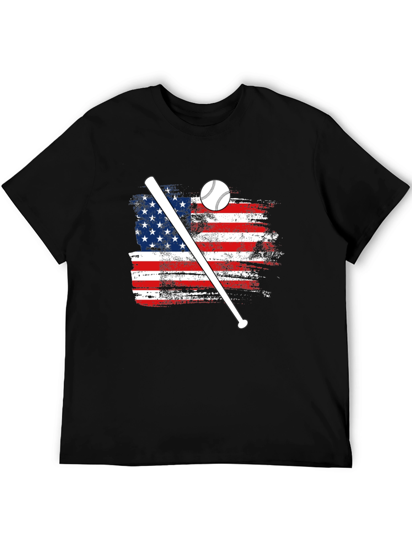 American Flag Baseball T-Shirt