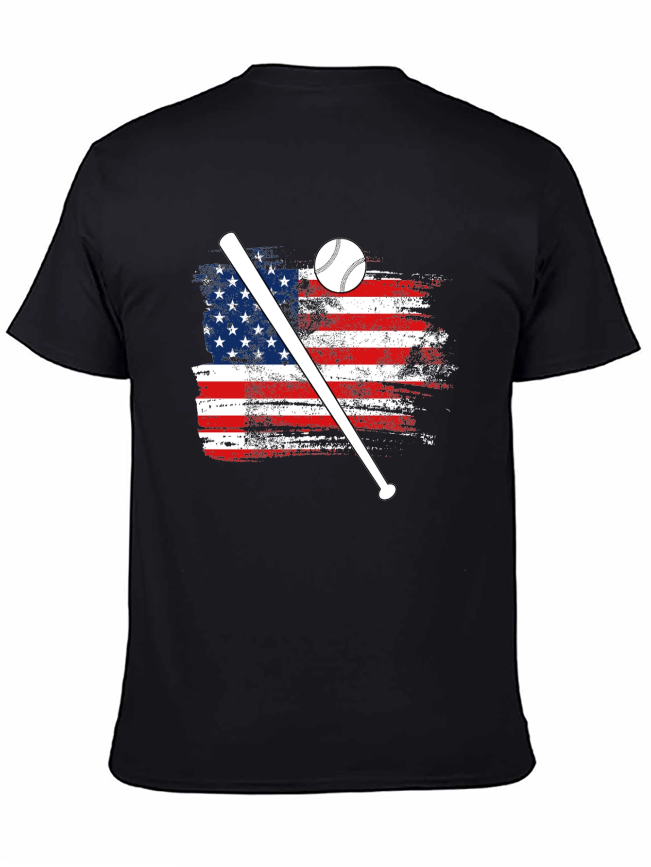 American Flag Baseball T-Shirt