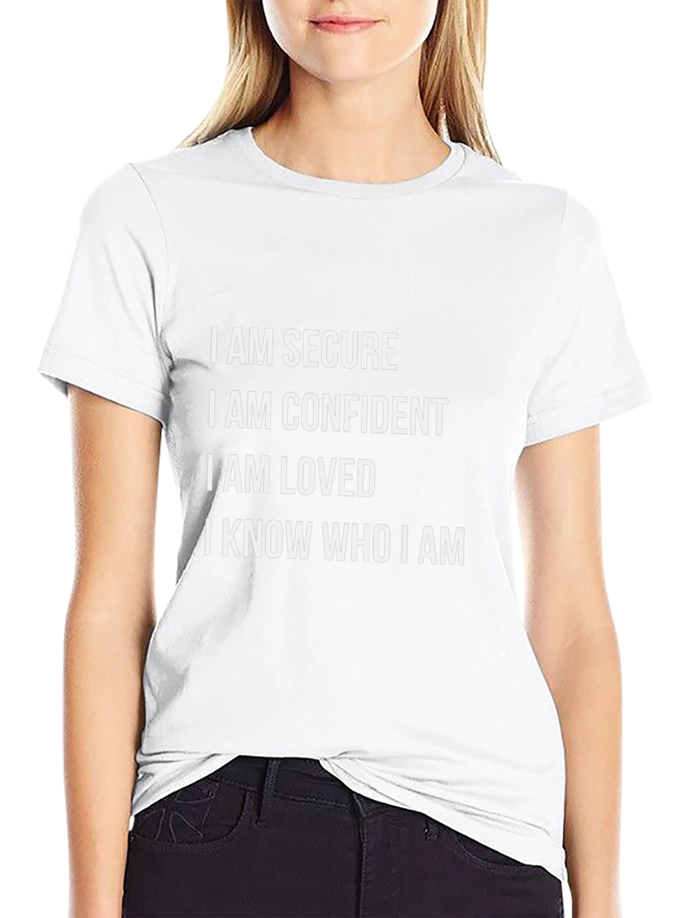 Affirmation T-Shirt: I Am Secure Confident Loved