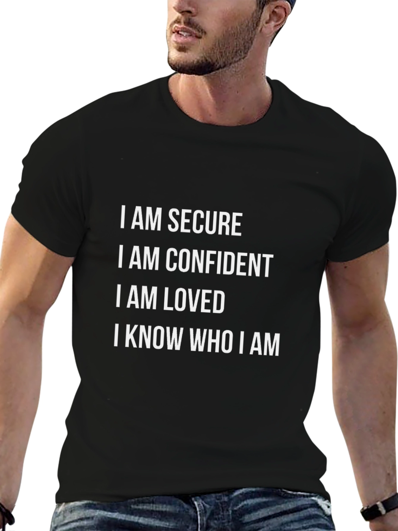 Affirmation T-Shirt: I Am Secure Confident Loved