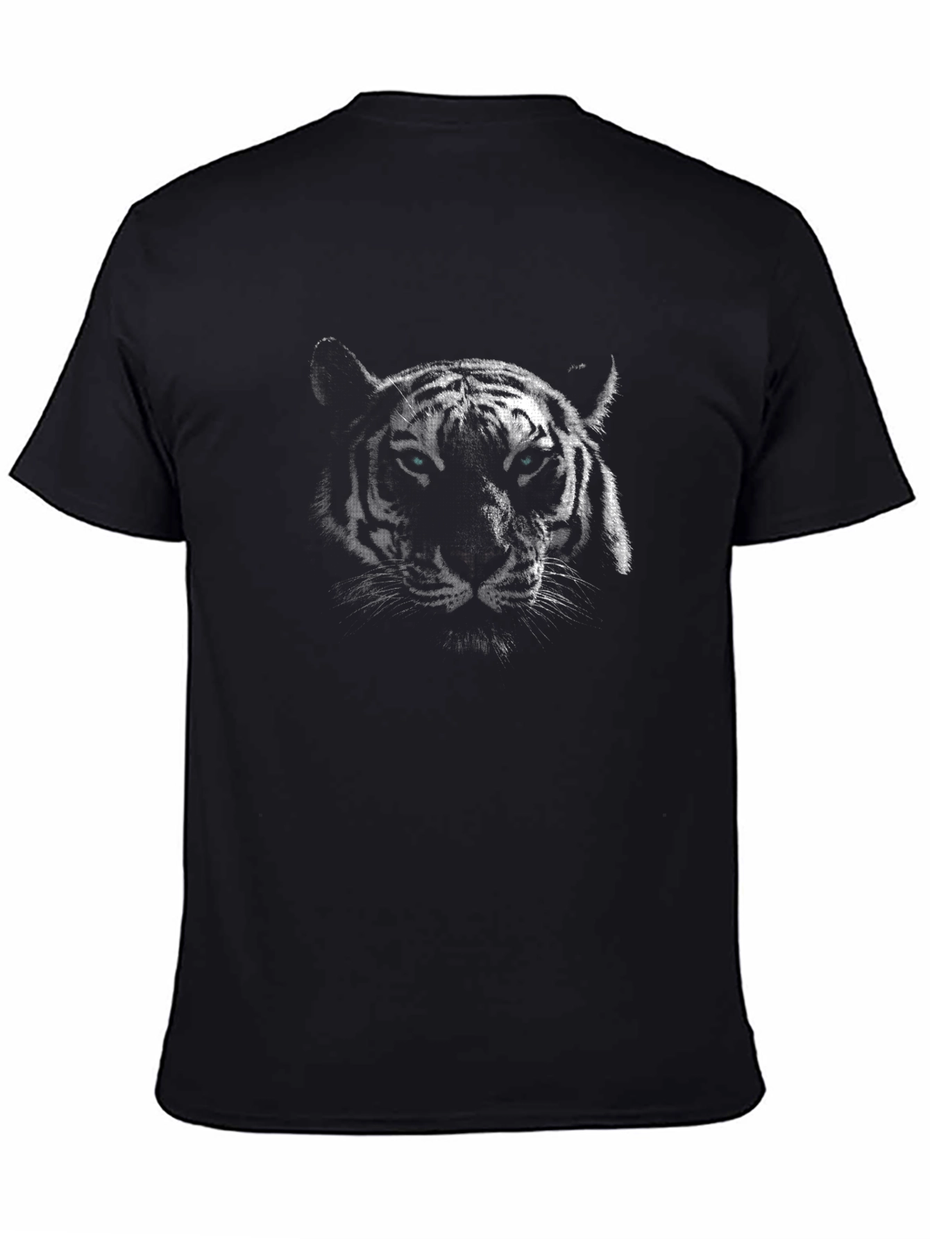 Tiger Graphic Print Black T-Shirt