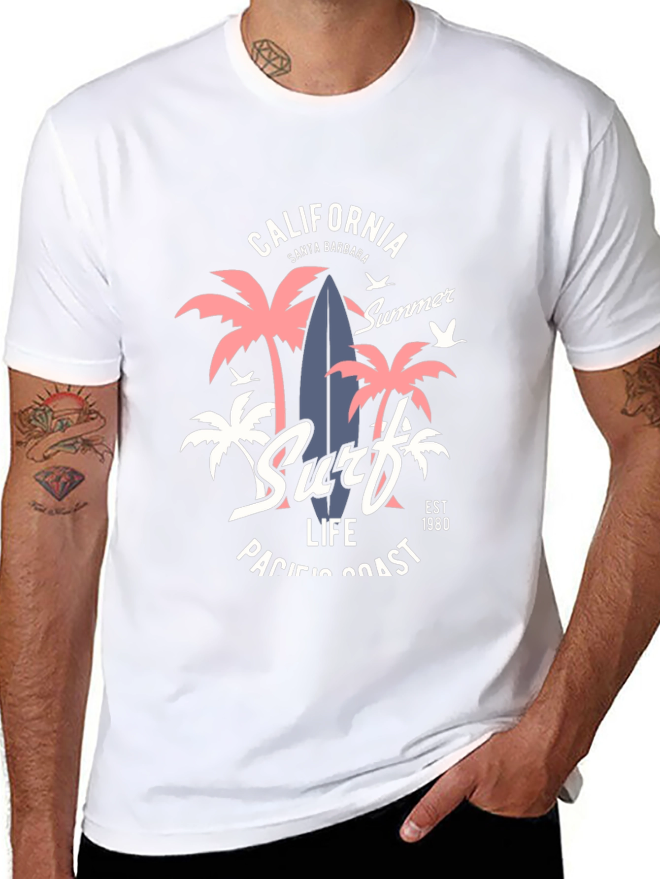 California Surf Life Graphic T-Shirt