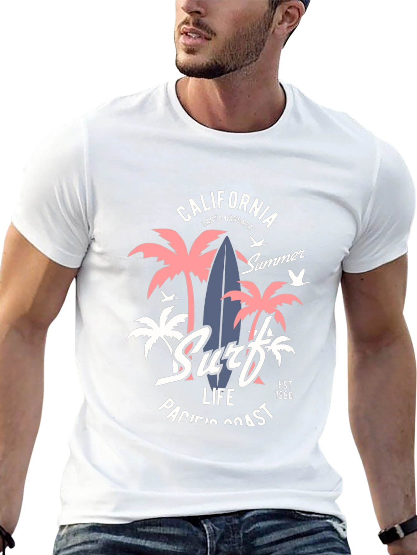 California Surf Life Graphic T-Shirt