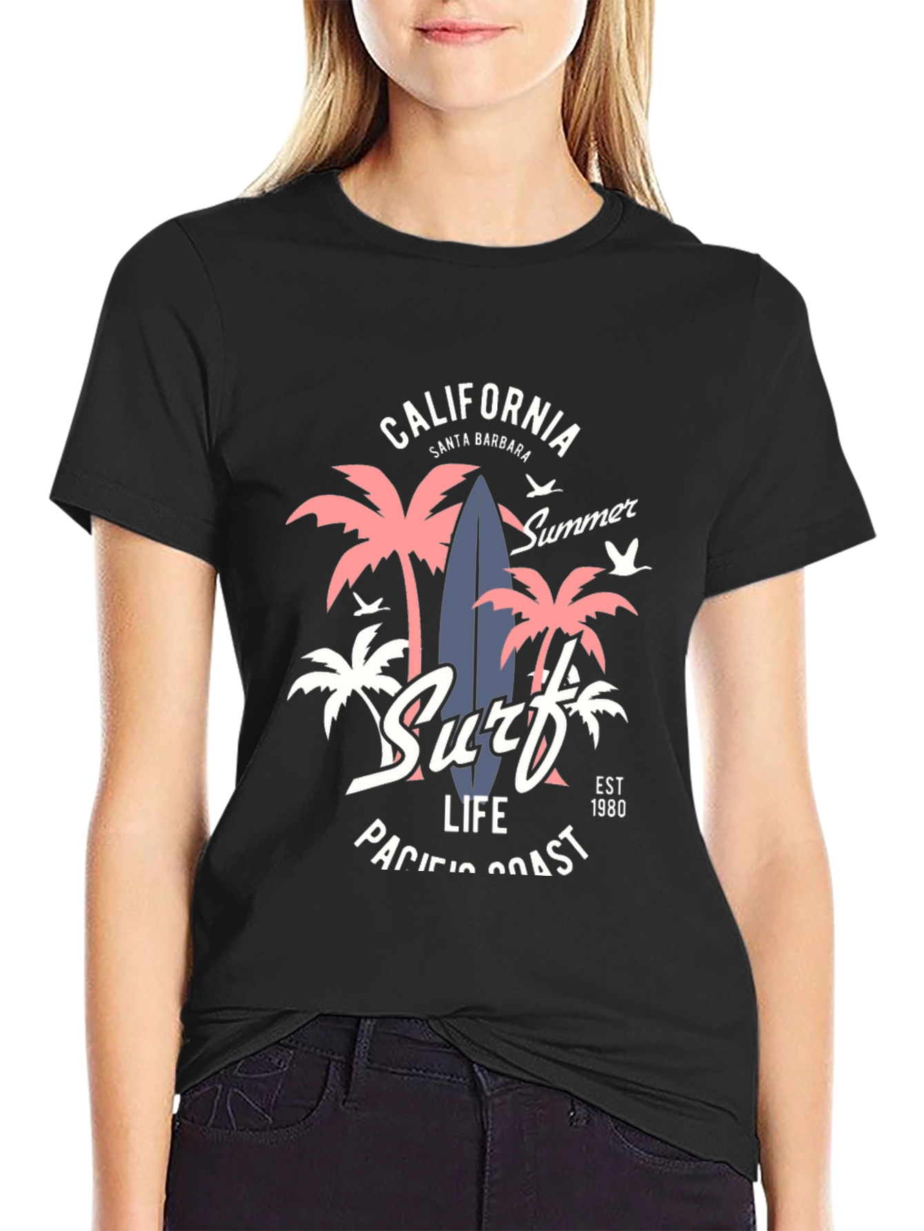 California Surf Life Graphic T-Shirt