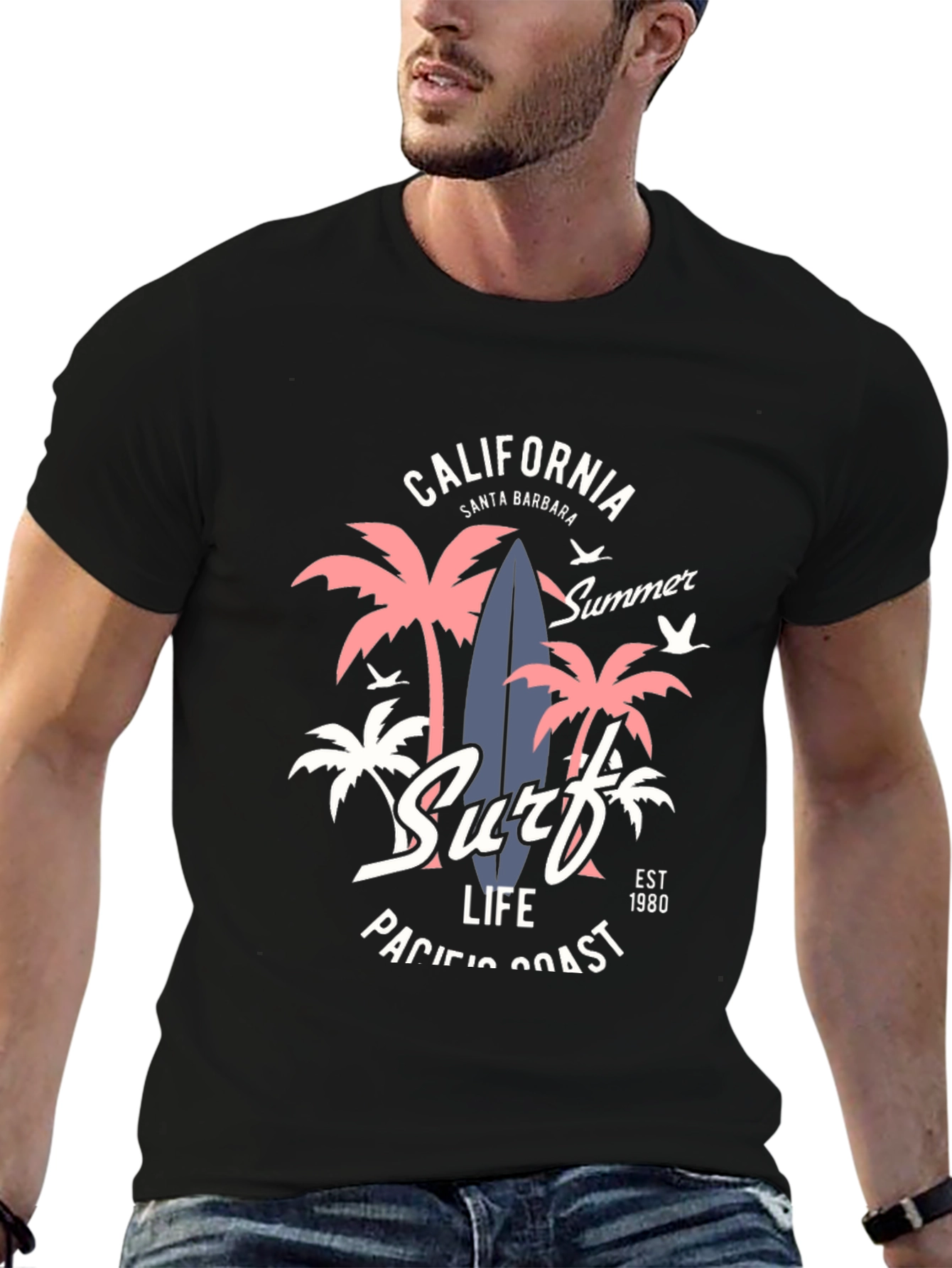California Surf Life Graphic T-Shirt