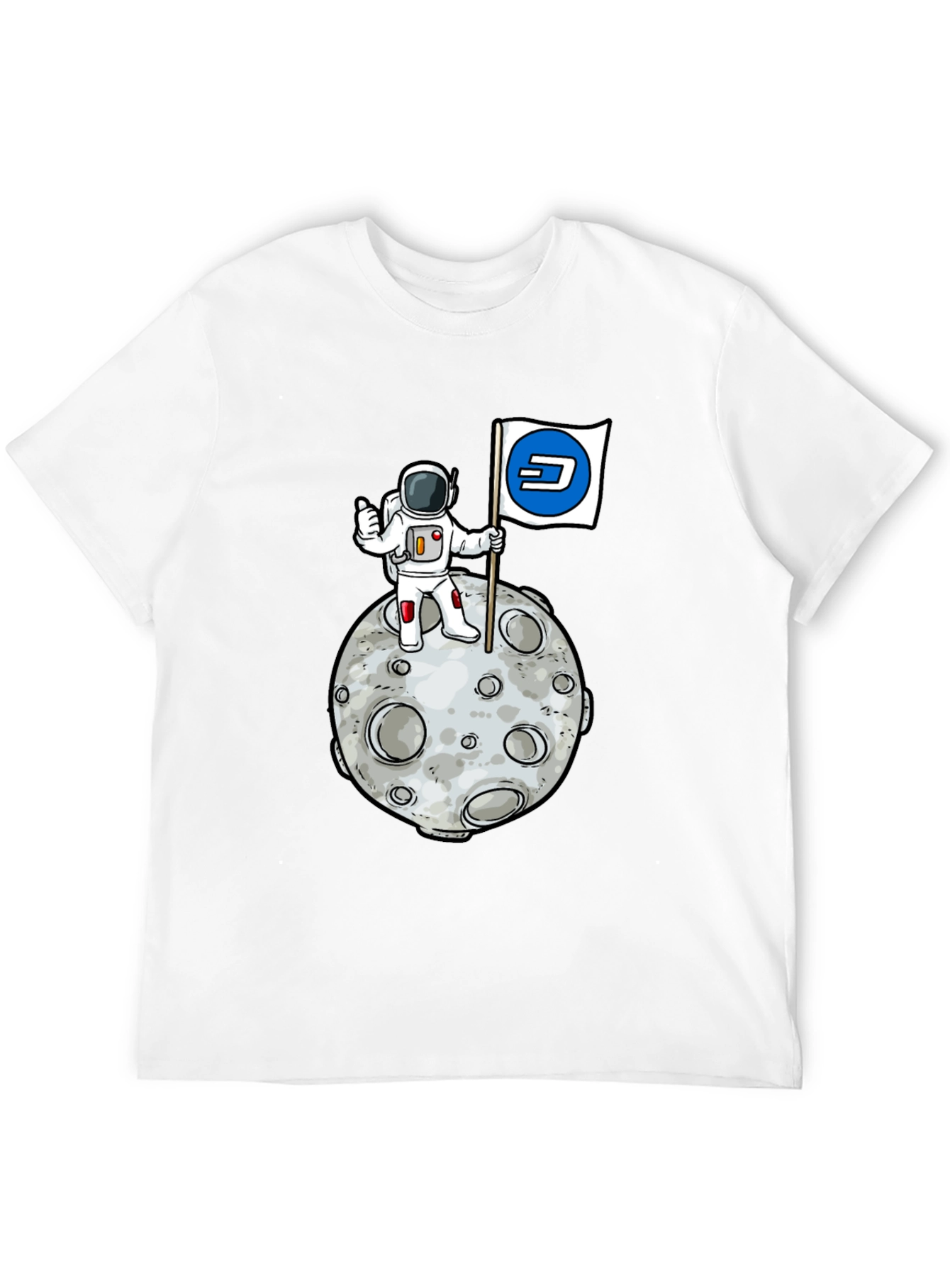 Astronaut Moon Landing Graphic T-Shirt