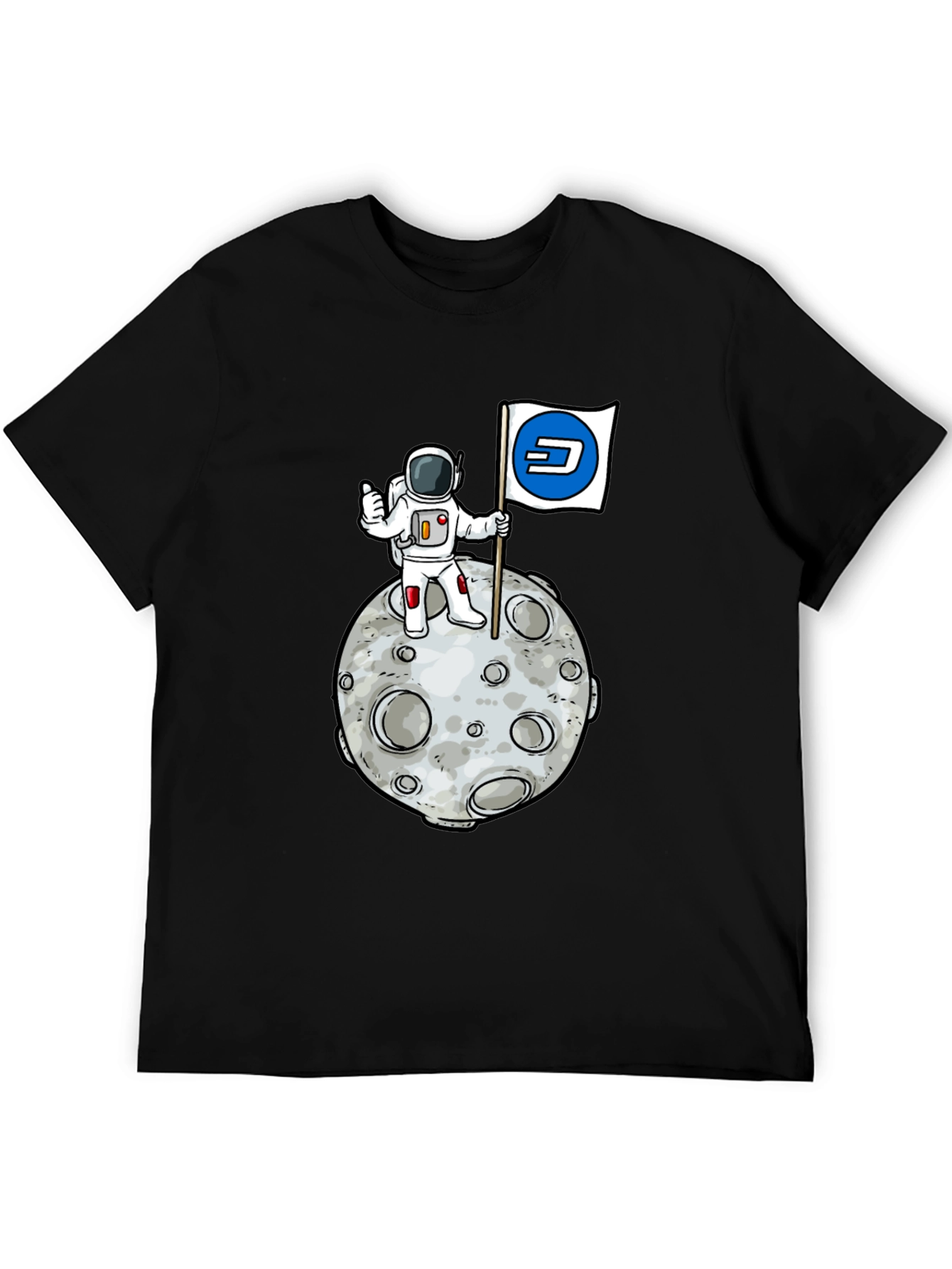 Astronaut Moon Landing Graphic T-Shirt