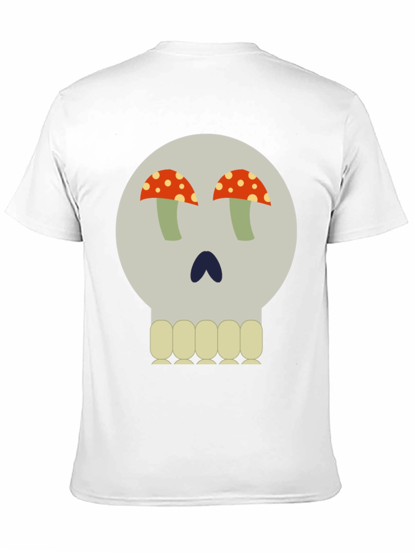 Mushroom Skull Graphic Tee - Unique Design