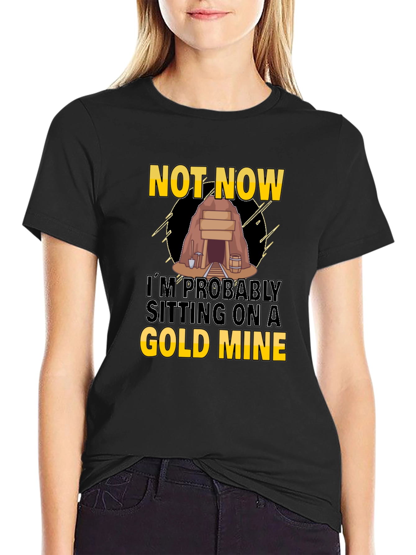 Gold Mine T-Shirt - Funny Graphic Tee