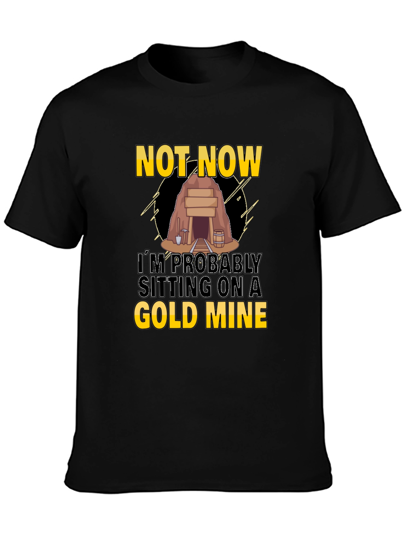 Gold Mine T-Shirt - Funny Graphic Tee
