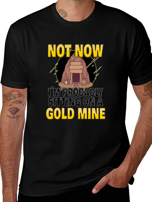 Gold Mine T-Shirt - Funny Graphic Tee