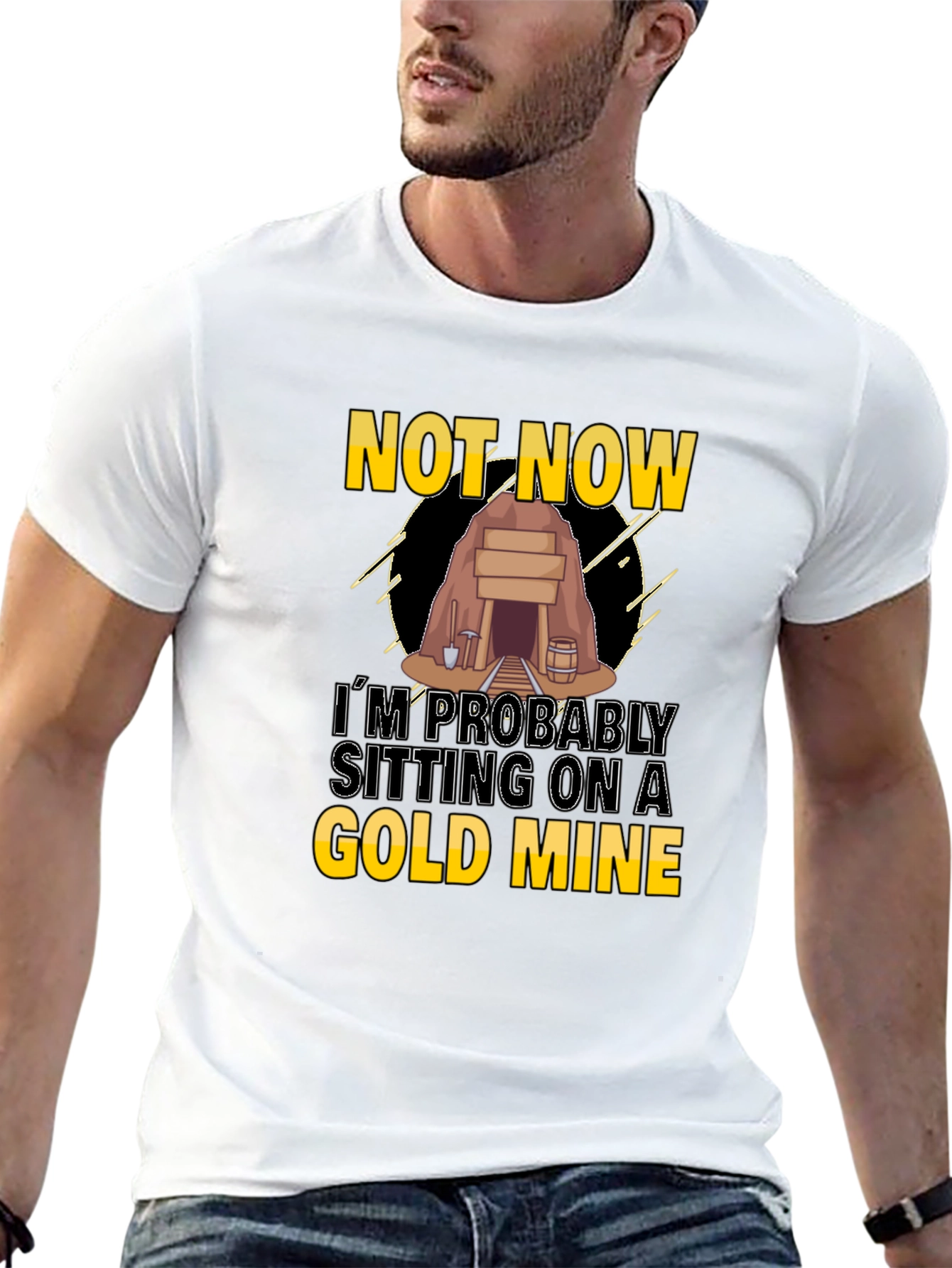 Gold Mine T-Shirt - Funny Graphic Tee