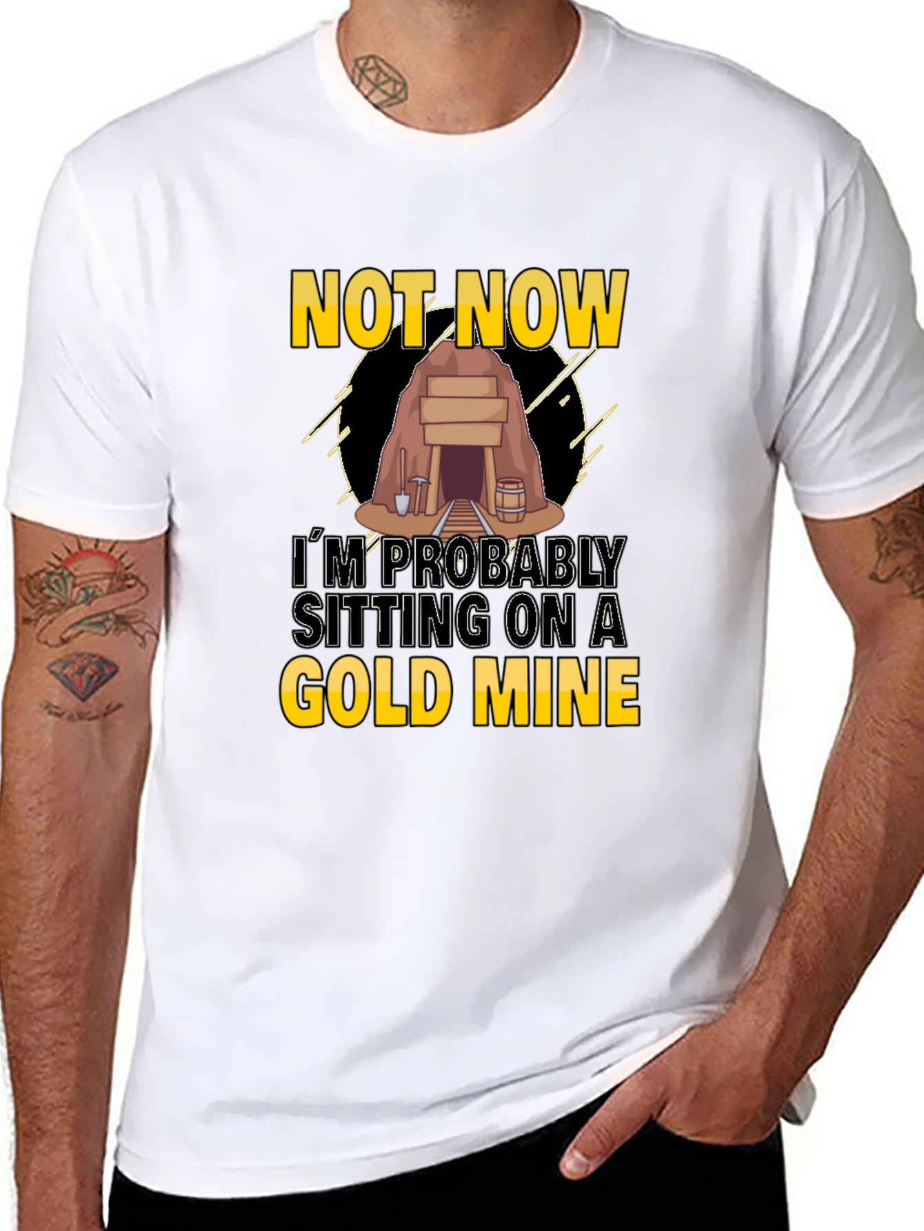 Gold Mine T-Shirt - Funny Graphic Tee