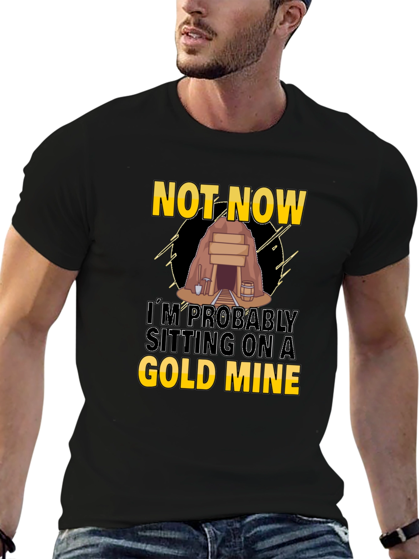 Gold Mine T-Shirt - Funny Graphic Tee