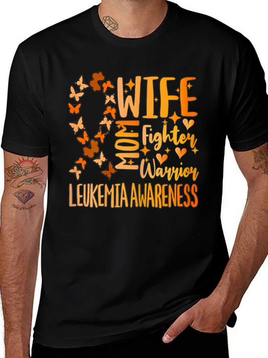 Leukemia Awareness Wife Mom Fighter Warrior T-Shirt