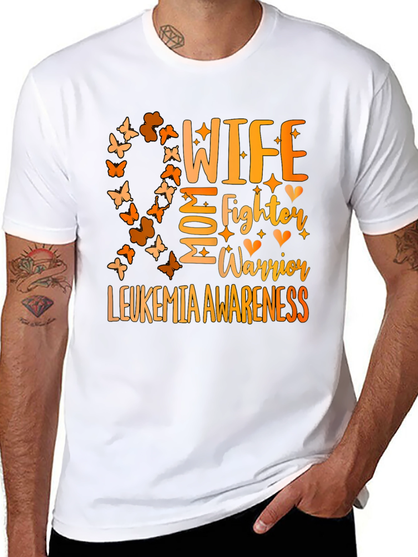 Leukemia Awareness Wife Mom Fighter Warrior T-Shirt