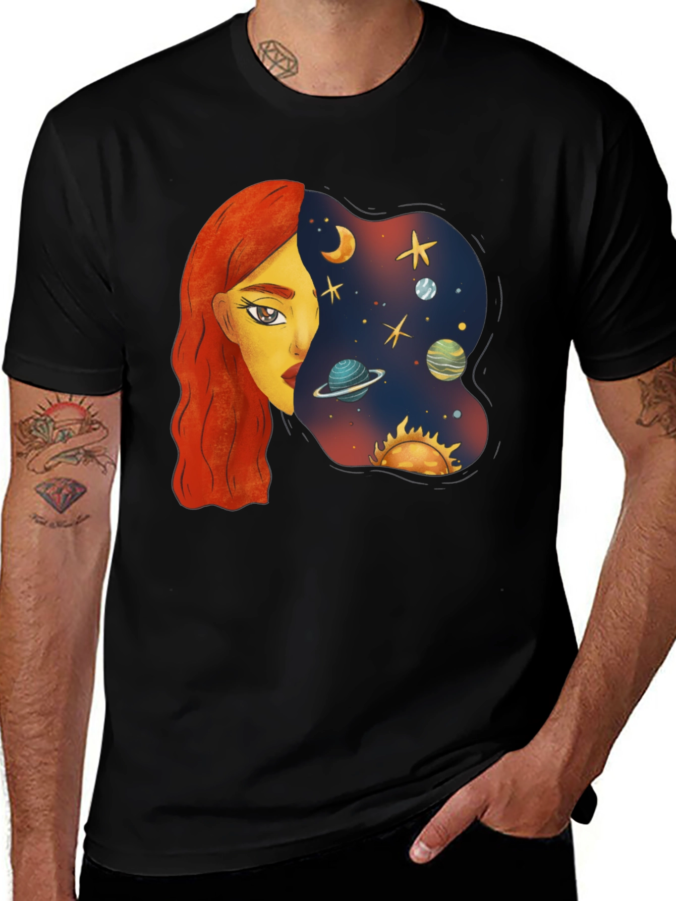 Cosmic Mind T-Shirt: Black Unisex Tee