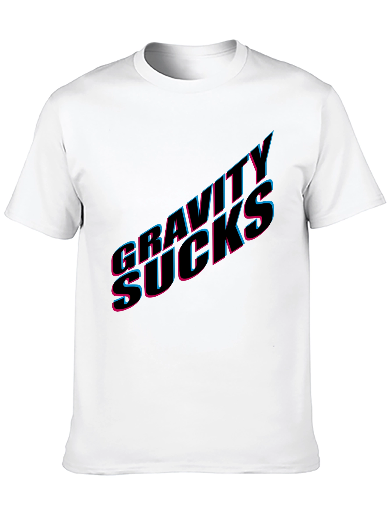 Gravity Sucks Graphic Tee - Black Casual T-Shirt