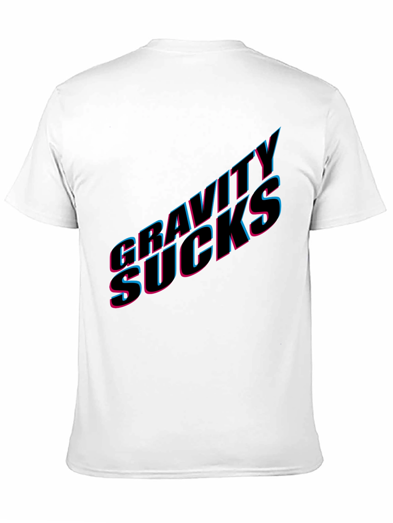 Gravity Sucks Graphic Tee - Black Casual T-Shirt