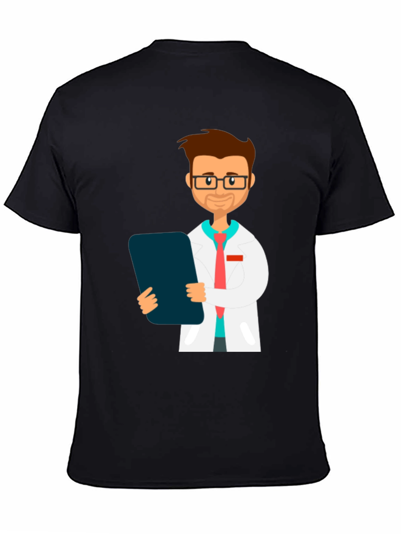 Doctor Graphic T-Shirt - Black Cotton Blend Tee