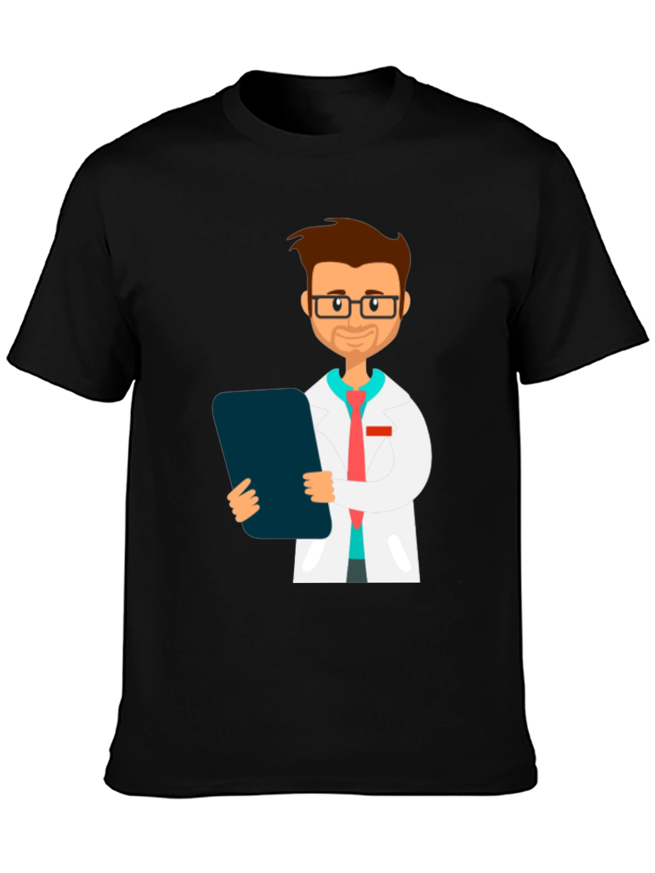 Doctor Graphic T-Shirt - Black Cotton Blend Tee