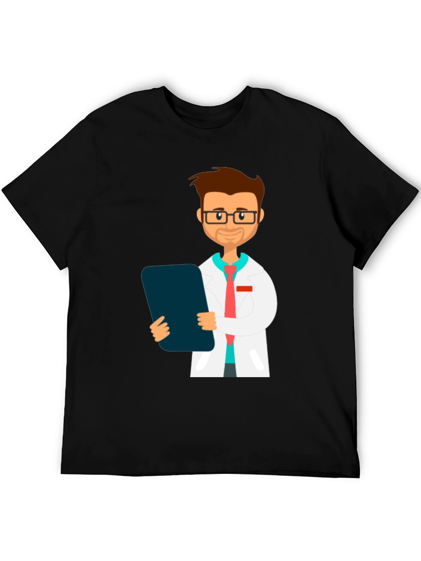Doctor Graphic T-Shirt - Black Cotton Blend Tee