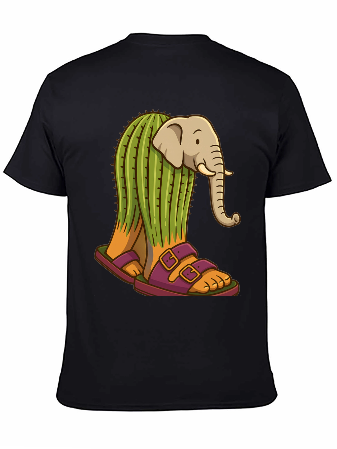 Elephant Cactus Sandals Graphic Tee