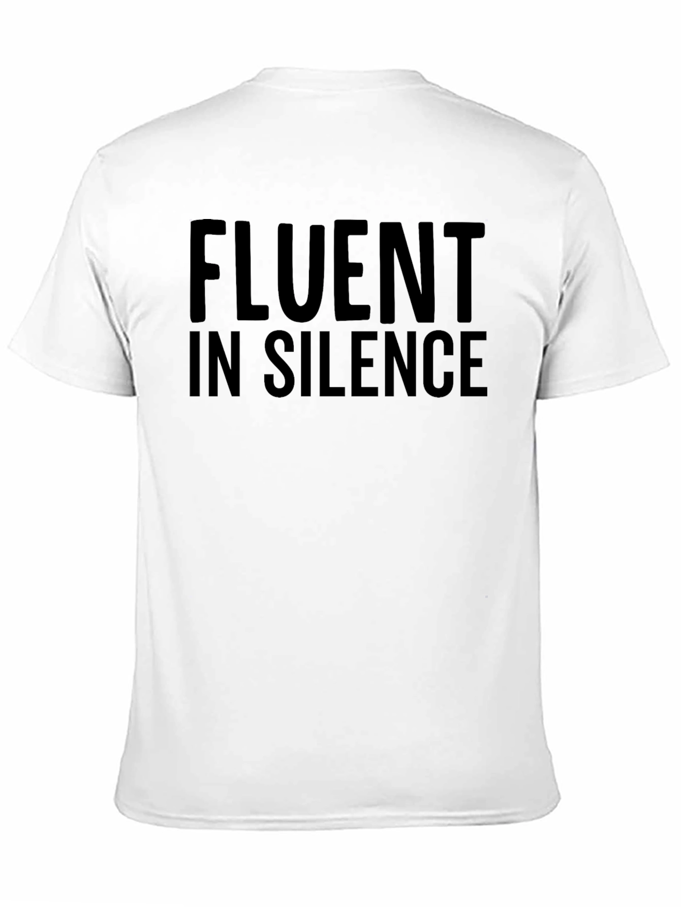 Fluent In Silence Black Graphic Tee