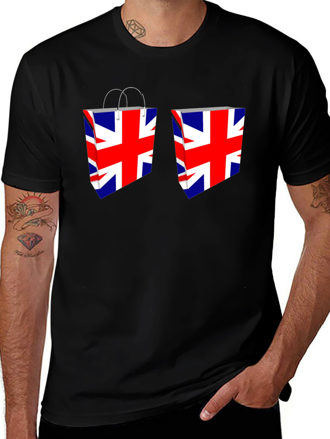 Union Jack Shopping Bags T-Shirt