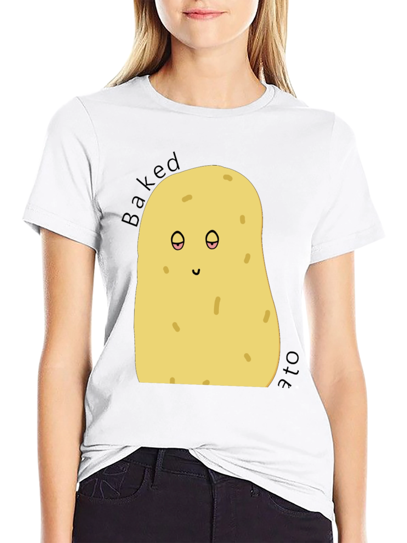 Baked Potato Graphic Tee - Funny Novelty T-Shirt