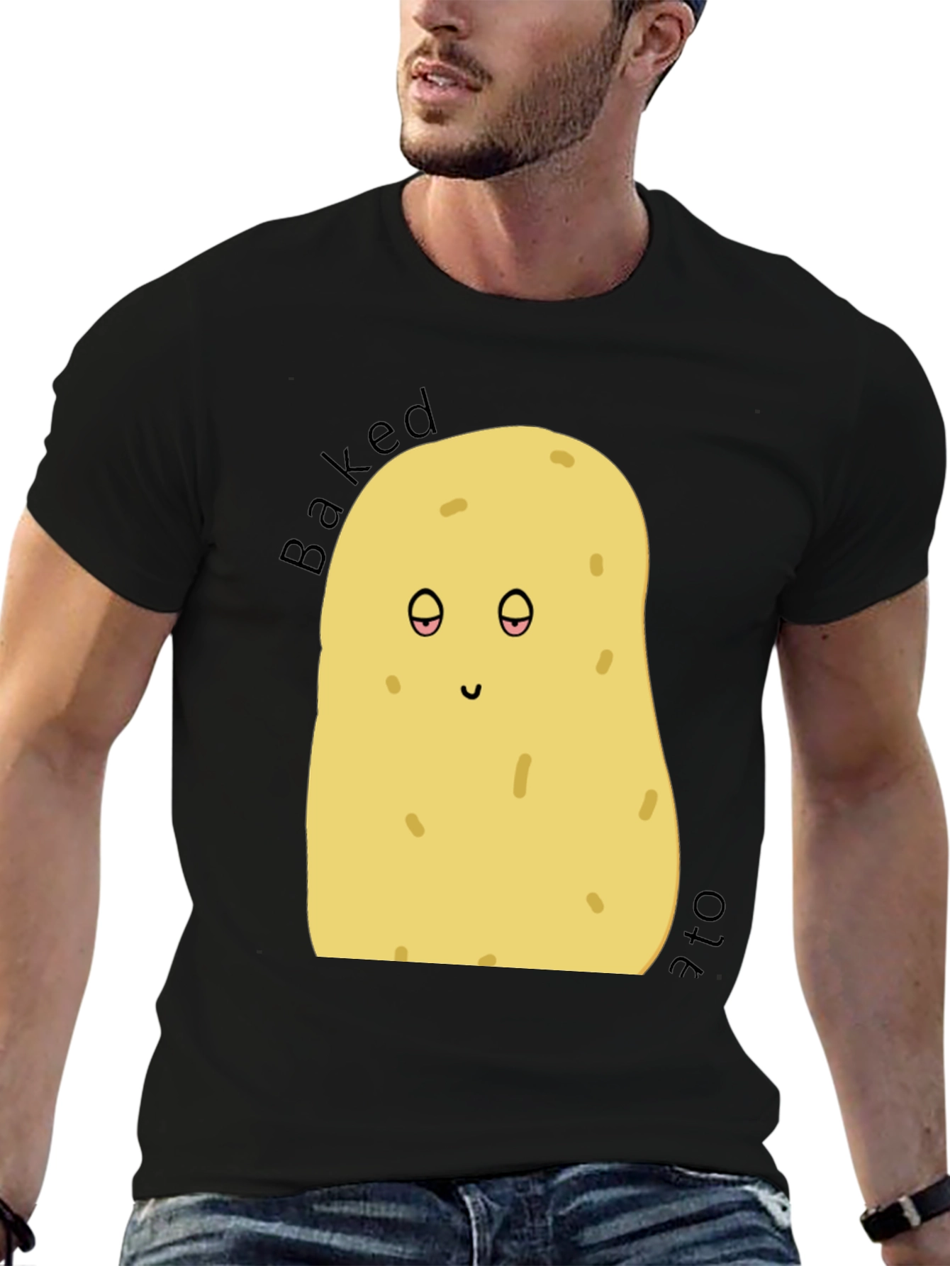 Baked Potato Graphic Tee - Funny Novelty T-Shirt