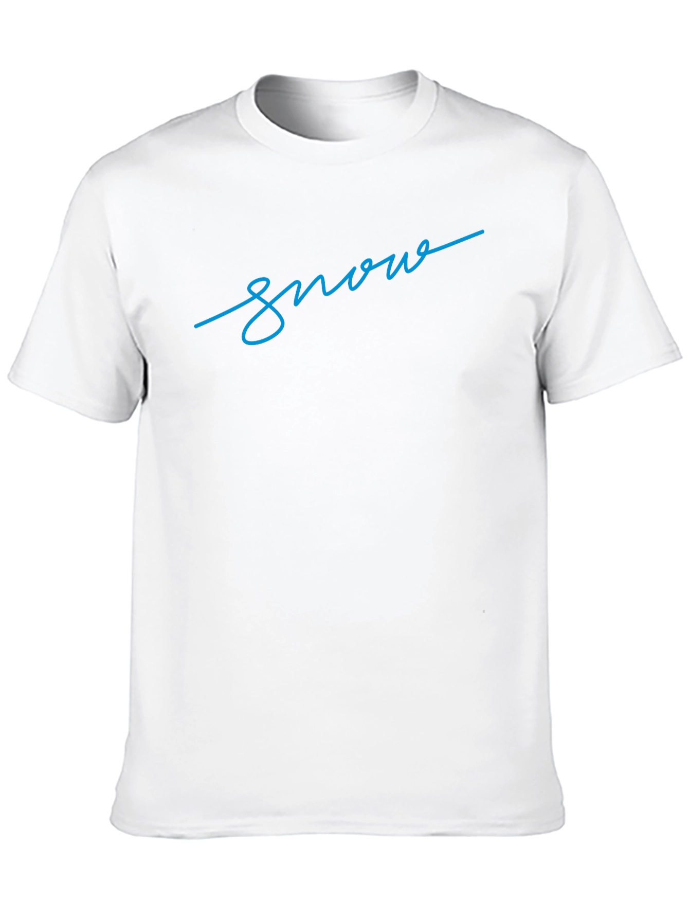 Snow Script Black T-Shirt