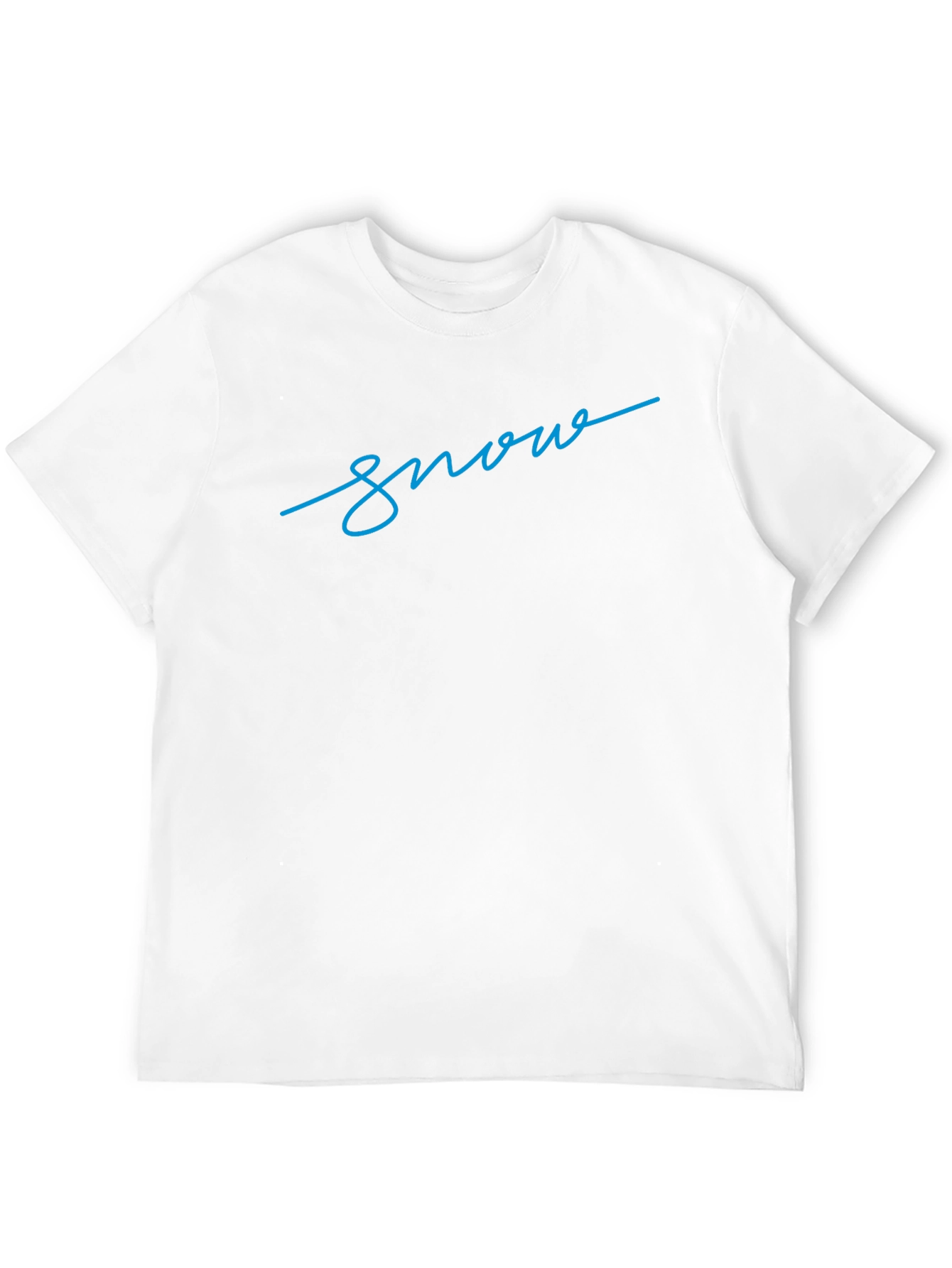 Snow Script Black T-Shirt
