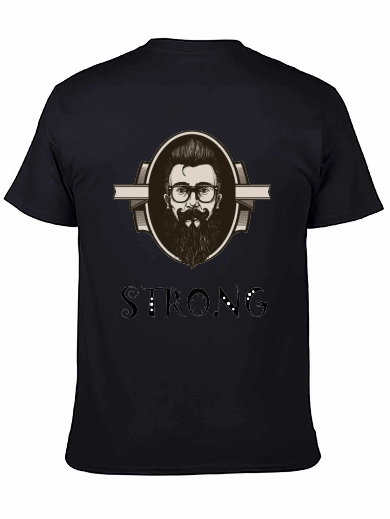 Mens Graphic Tee - Strong Beard Design