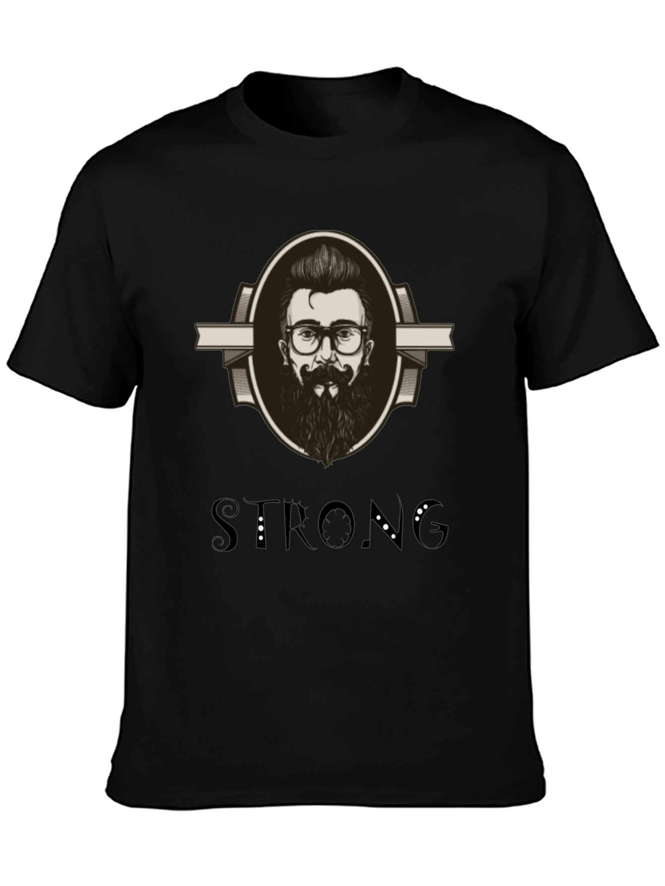 Mens Graphic Tee - Strong Beard Design