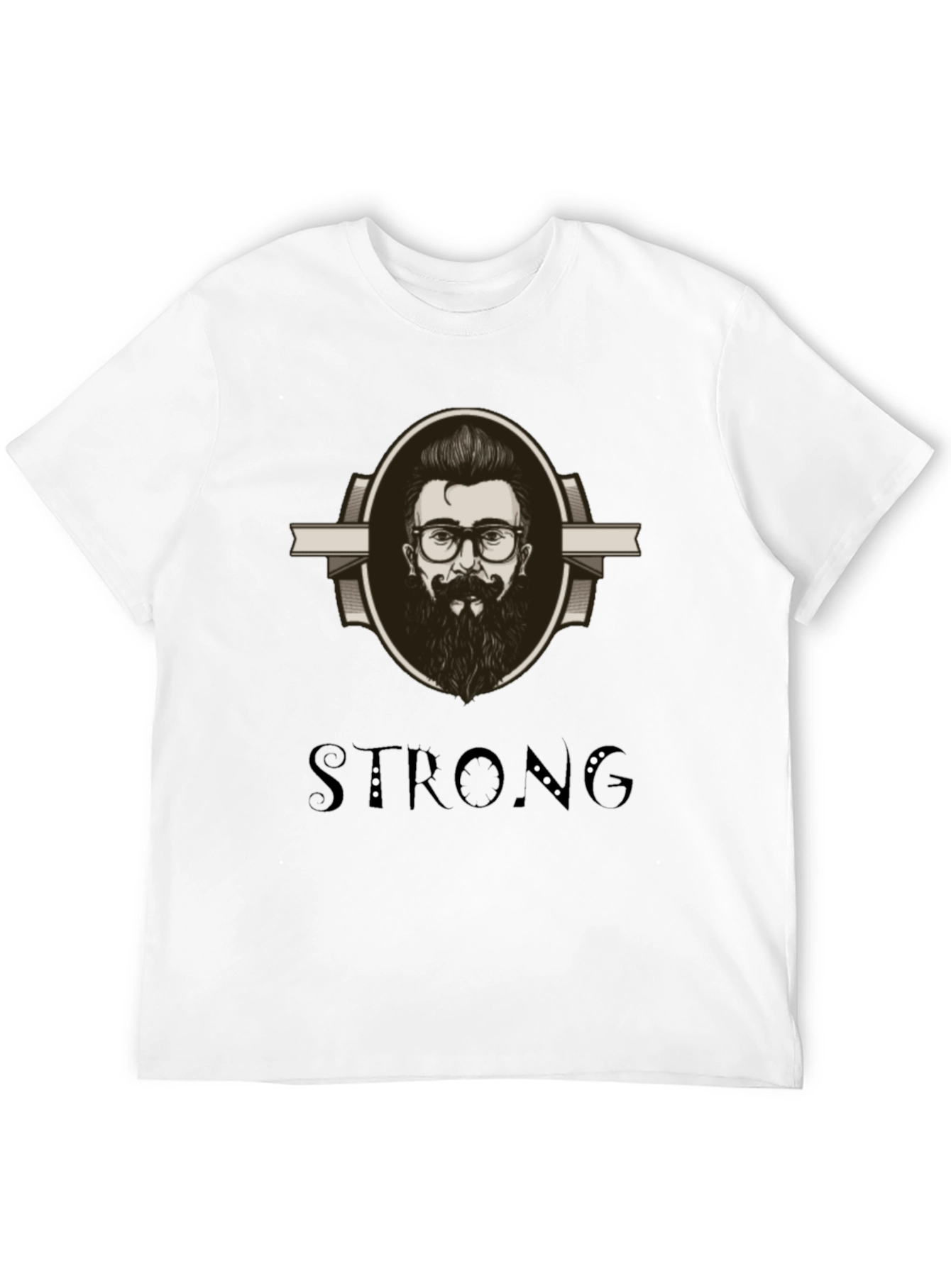 Mens Graphic Tee - Strong Beard Design