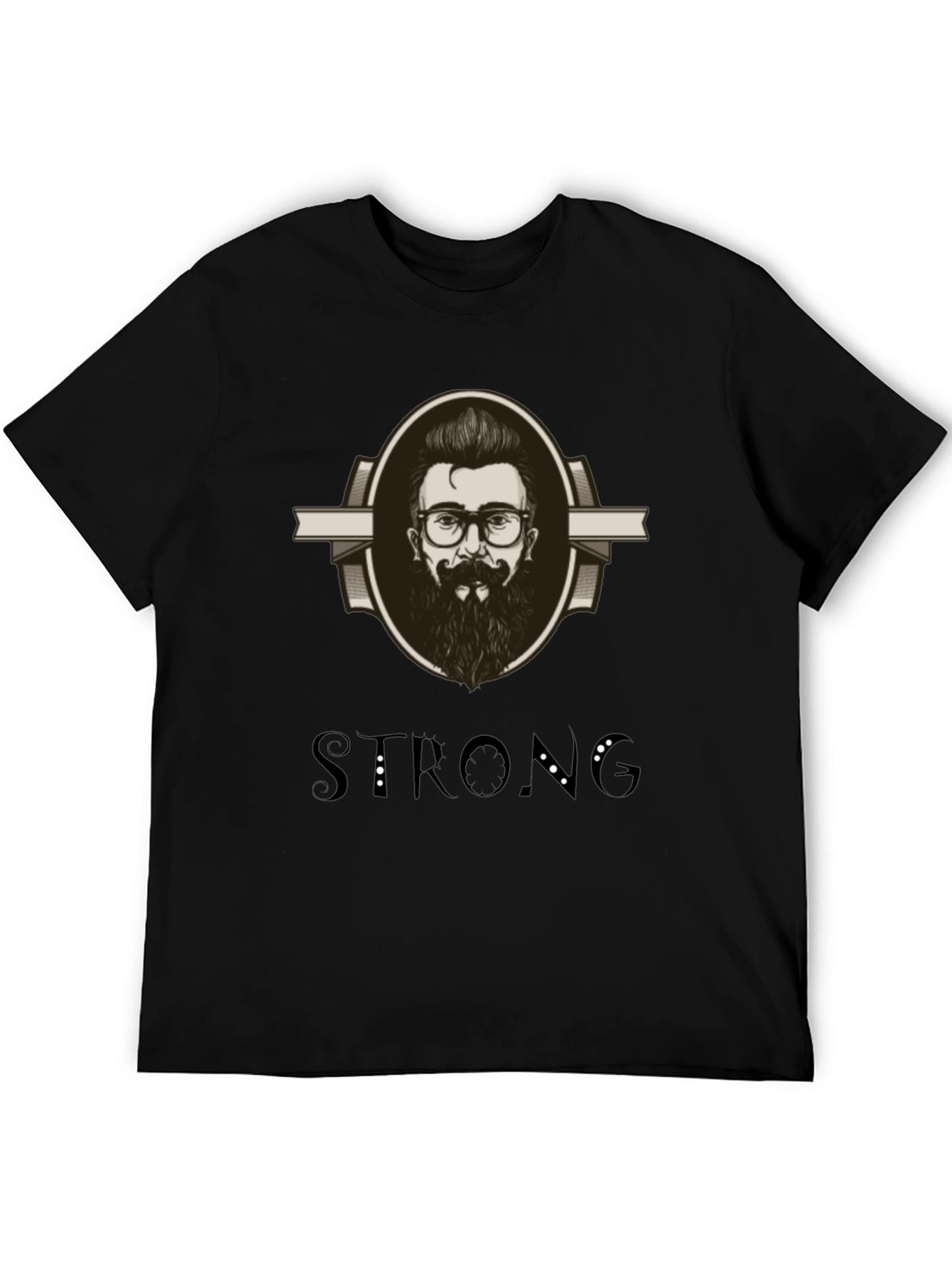 Mens Graphic Tee - Strong Beard Design