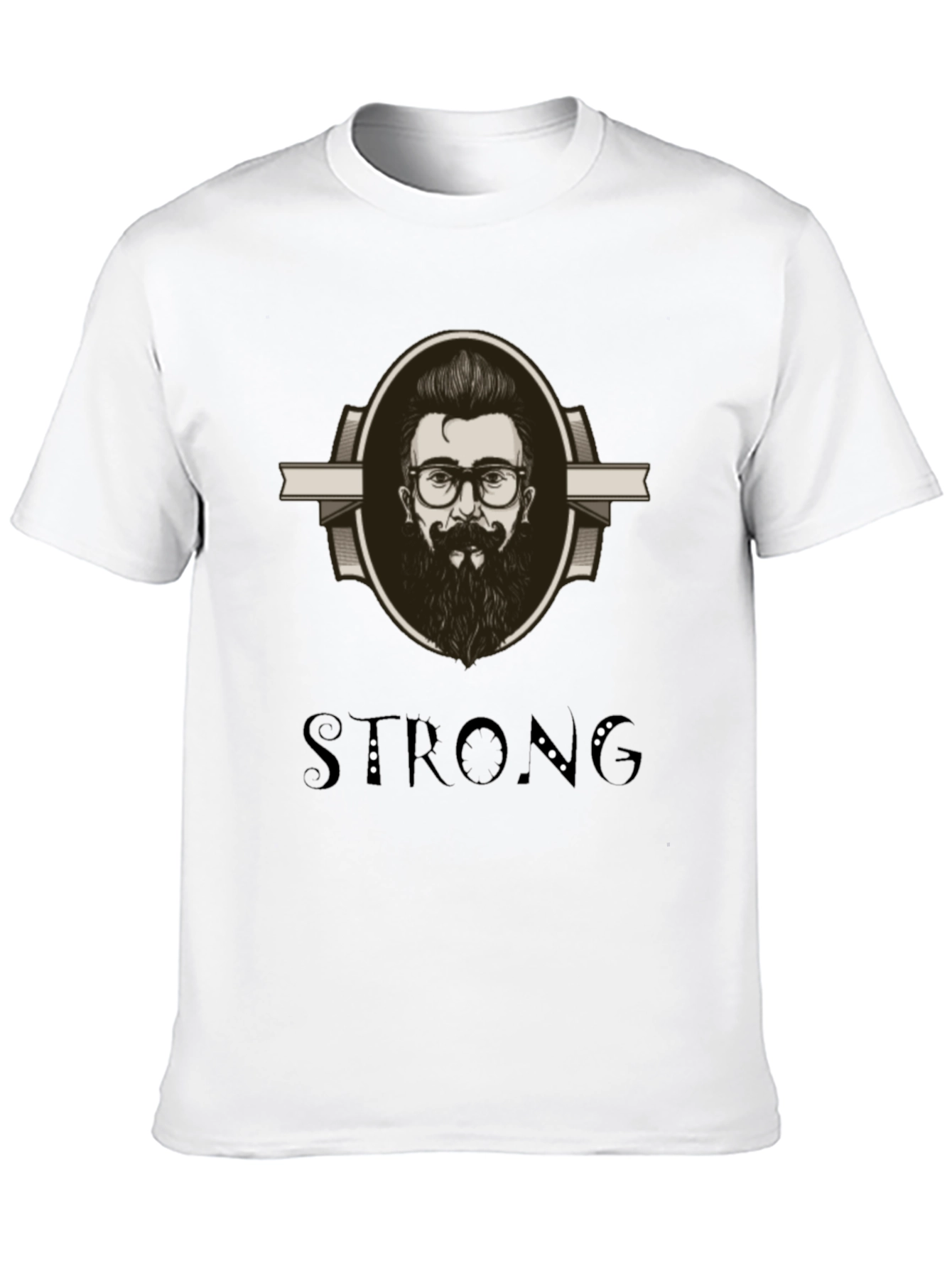 Mens Graphic Tee - Strong Beard Design