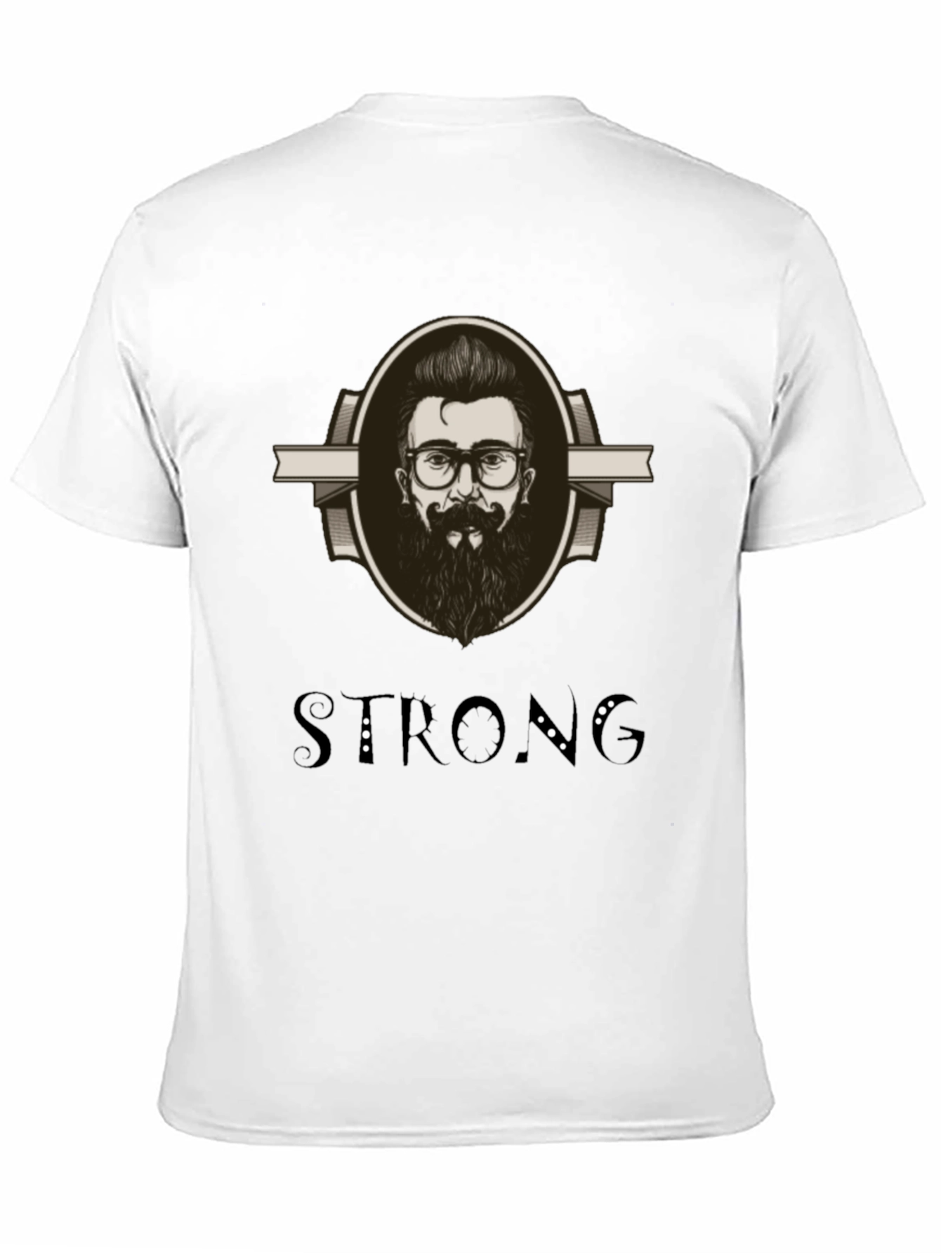 Mens Graphic Tee - Strong Beard Design