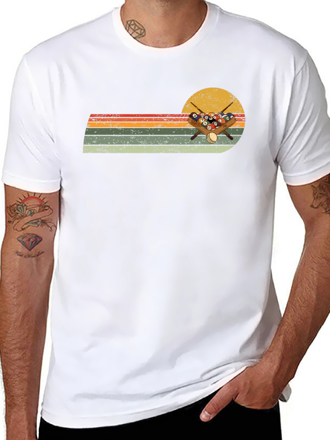 Retro Billiards T-Shirt - Pool Player Design