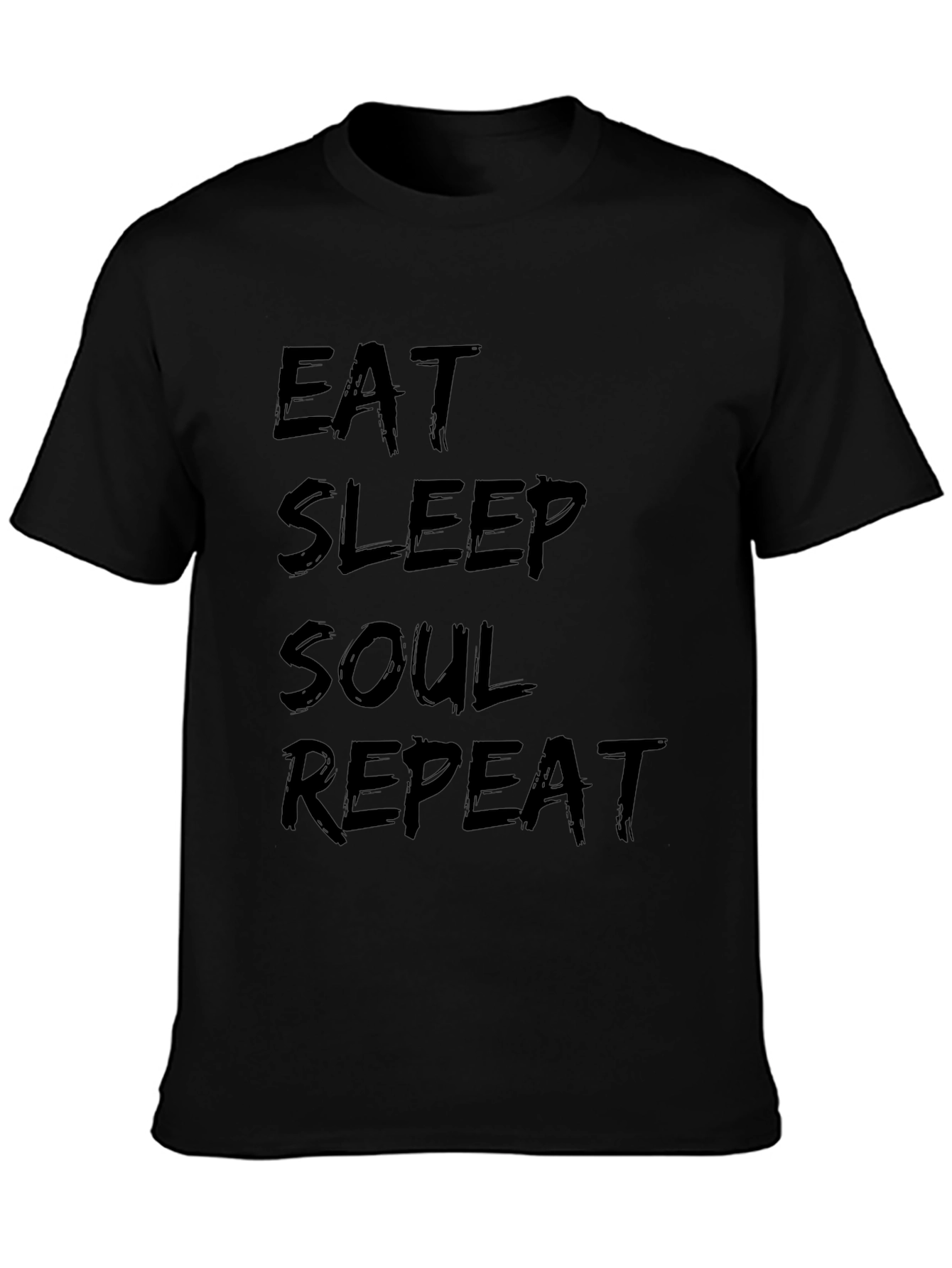 Eat Sleep Soul Repeat Black T-Shirt