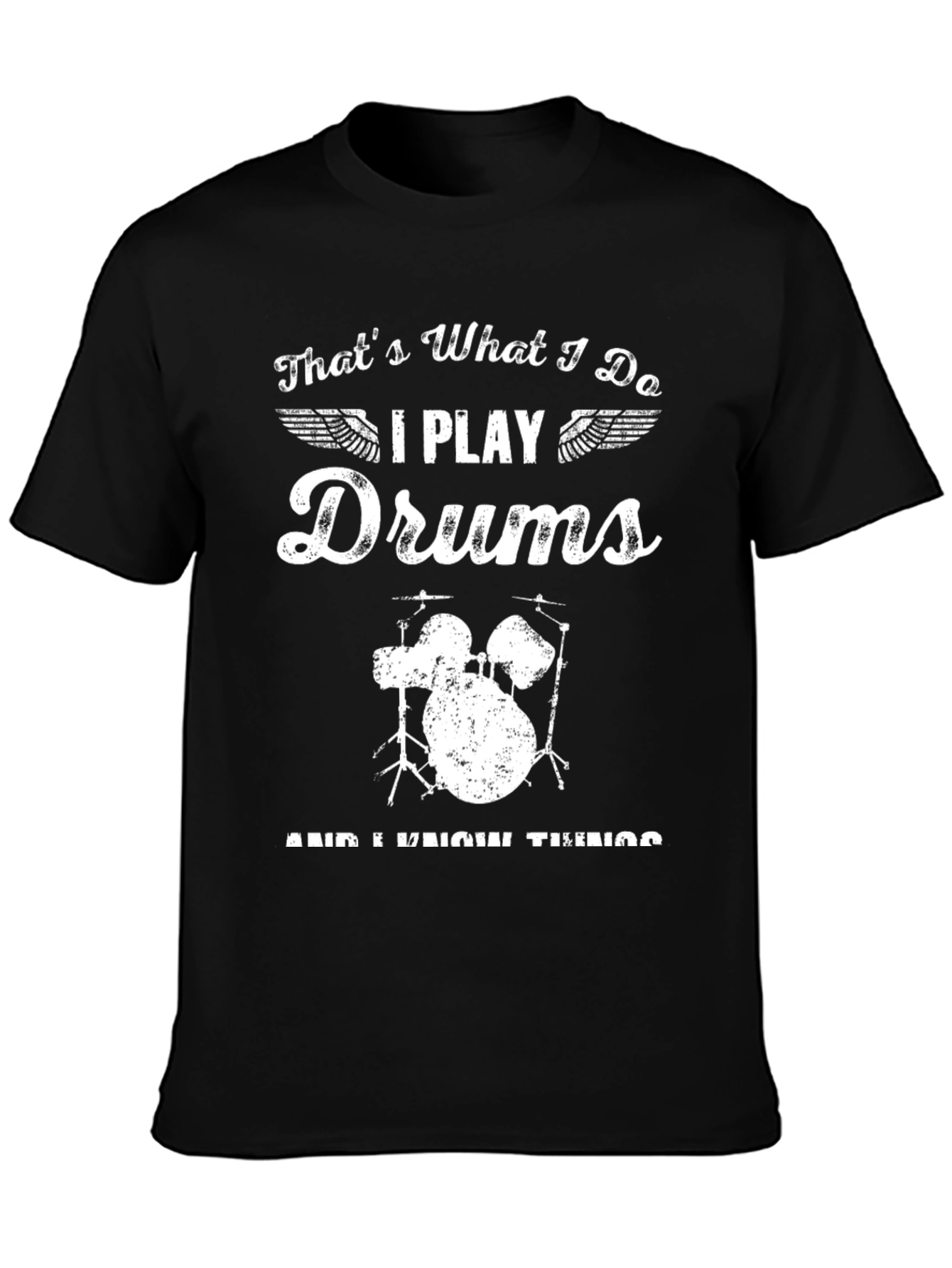 I Play Drums T-Shirt - Musician Graphic Tee