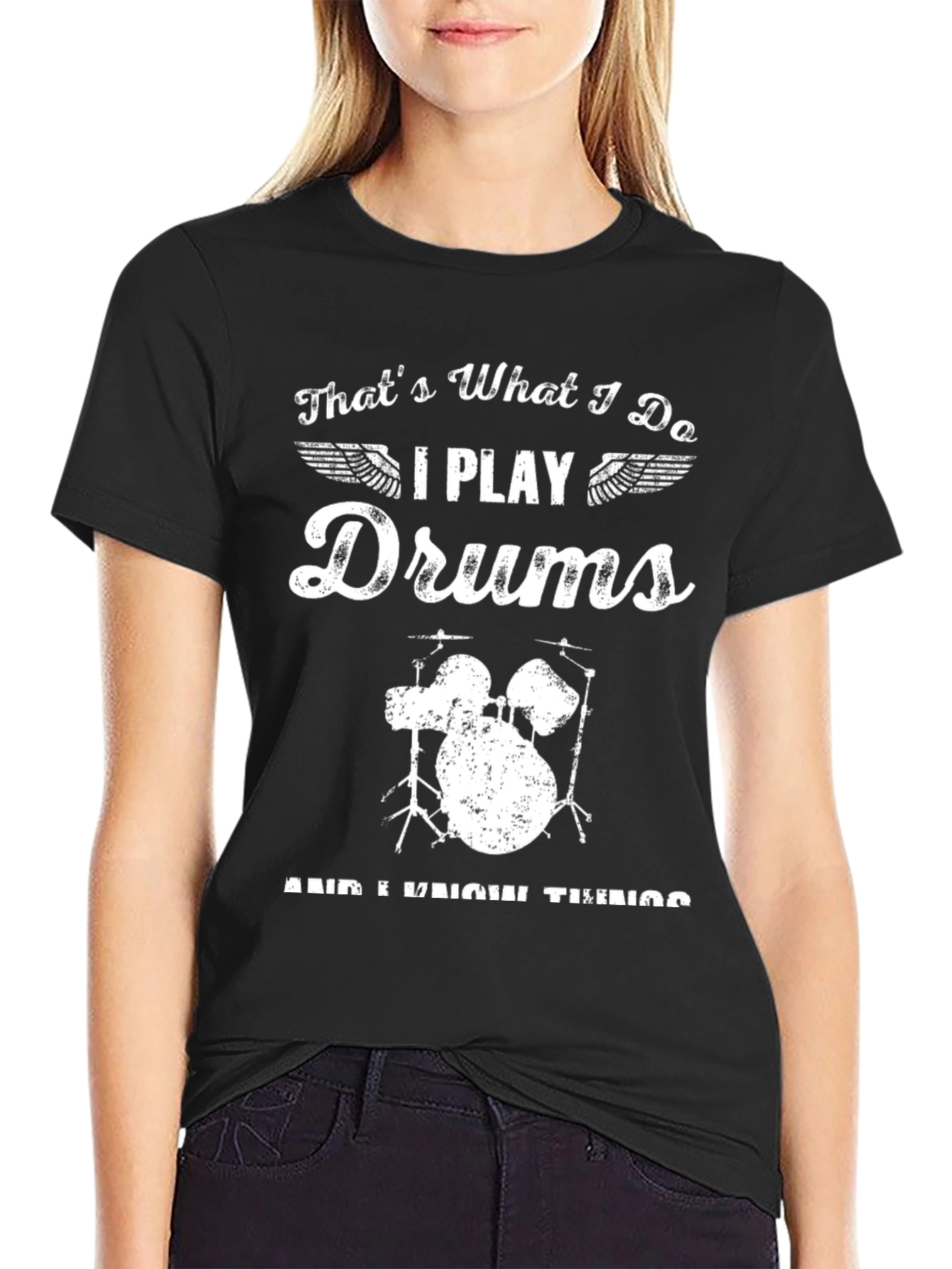 I Play Drums T-Shirt - Musician Graphic Tee