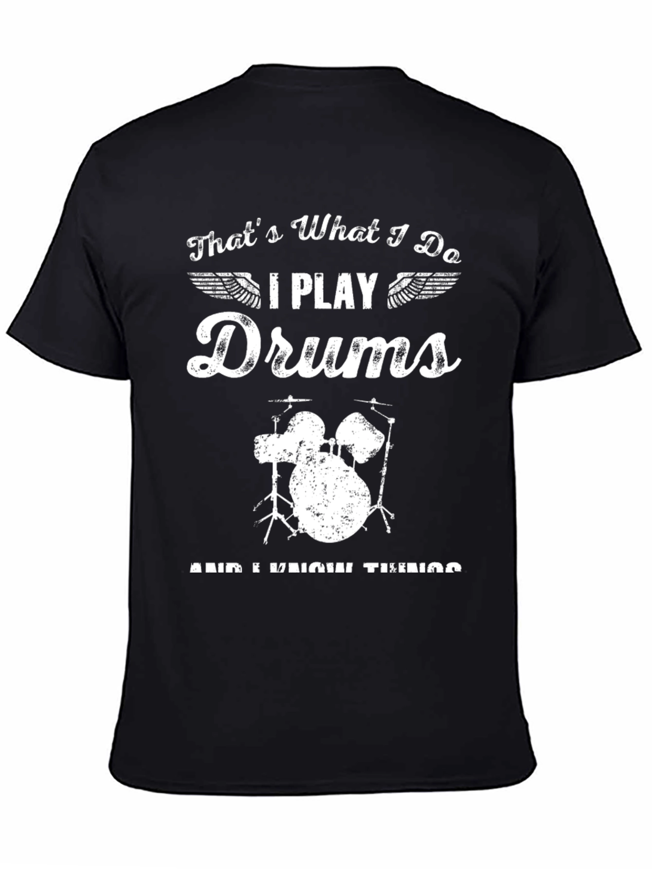 I Play Drums T-Shirt - Musician Graphic Tee