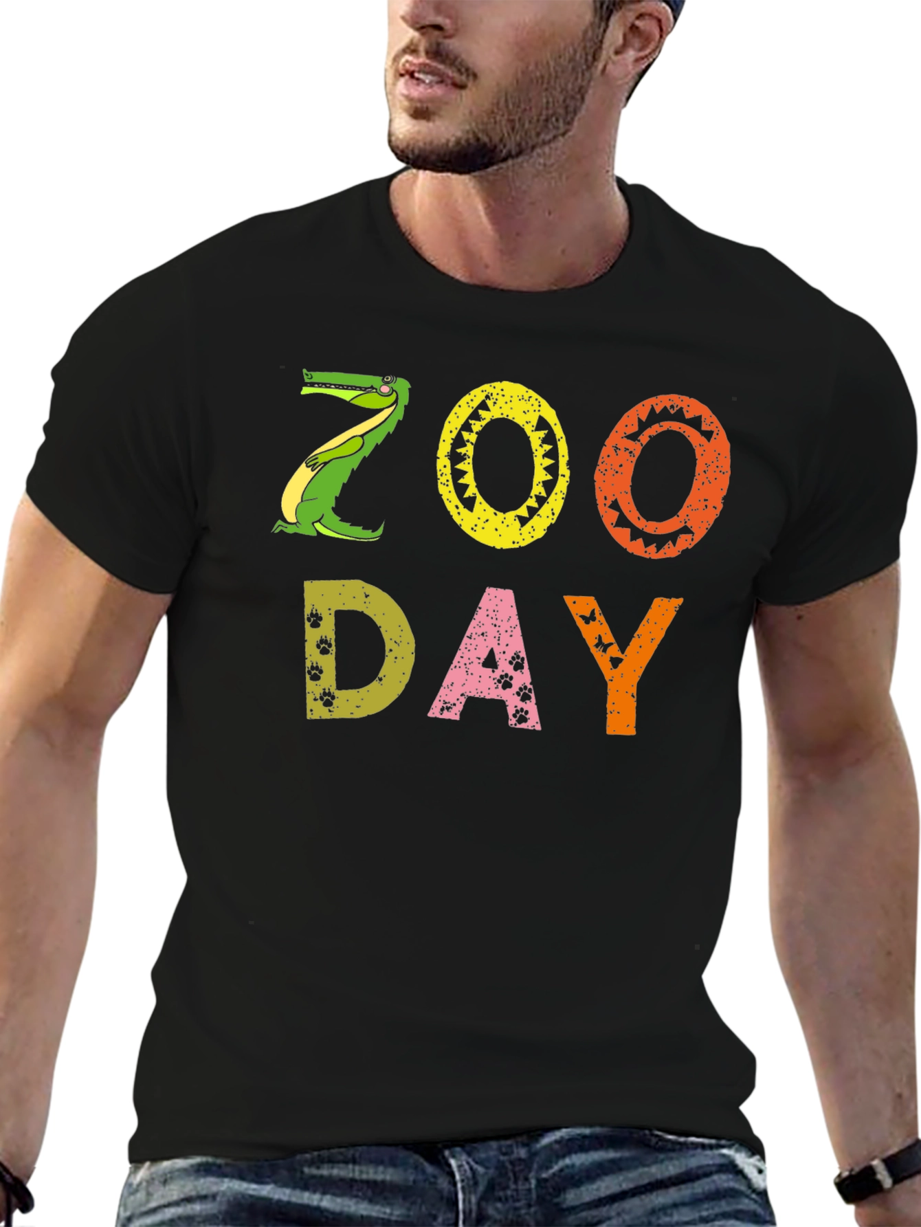 Zoo Day Graphic T-Shirt - Fun Animal Design