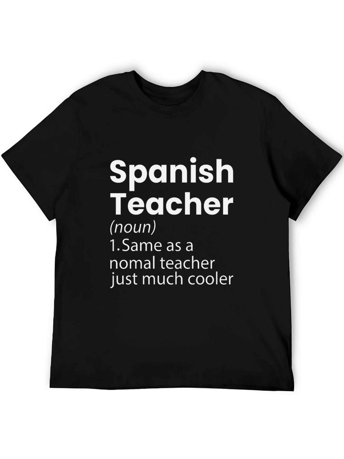 Cool Spanish Teacher Definition T-Shirt