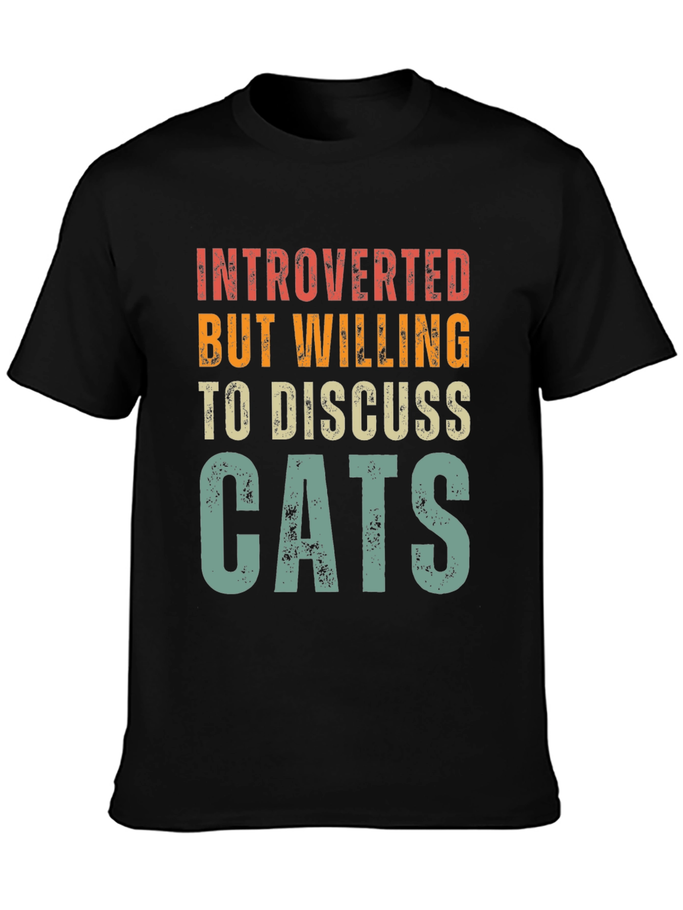 Introverted Cat Lover Graphic Tee