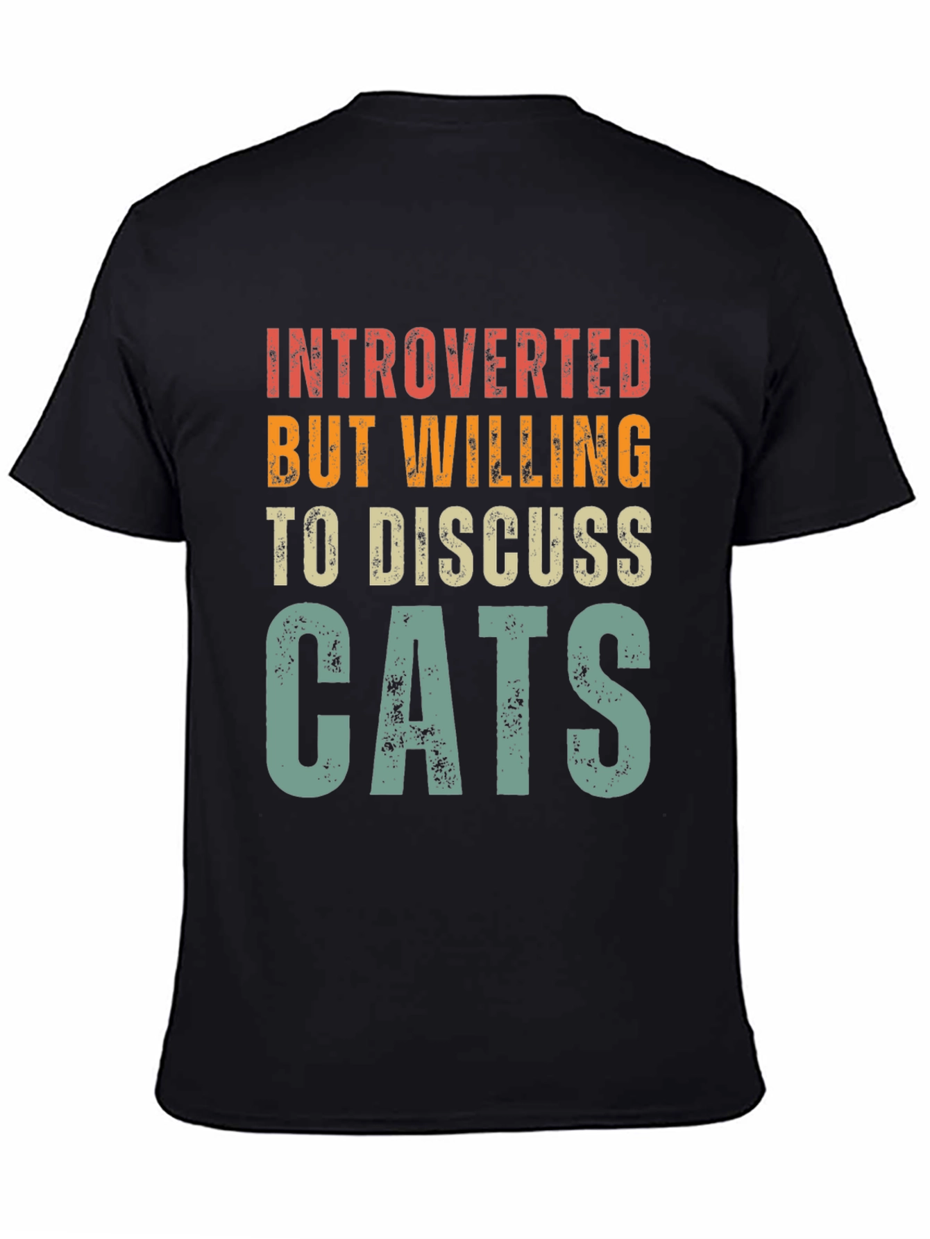 Introverted Cat Lover Graphic Tee