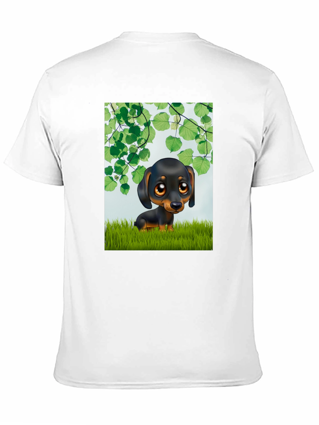 Cartoon Dachshund T-Shirt - Cute Dog Graphic Tee