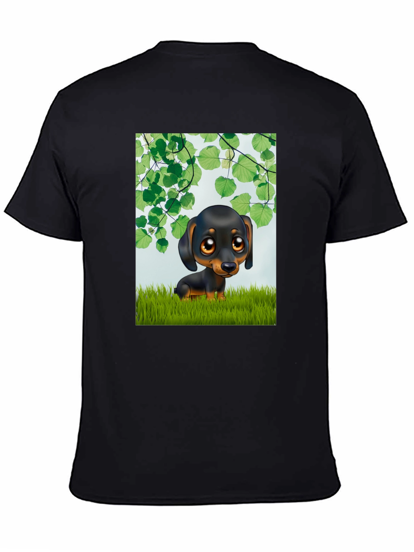 Cartoon Dachshund T-Shirt - Cute Dog Graphic Tee
